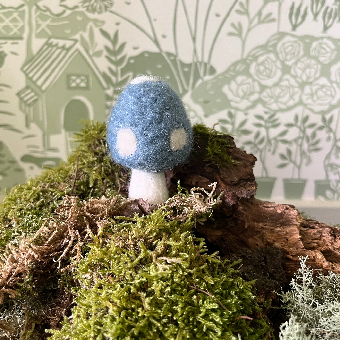 Puriri Lane | Felted Toadstool | Sky Blue