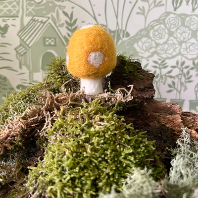 Puriri Lane | Felted Toadstool | Sunshine Yellow
