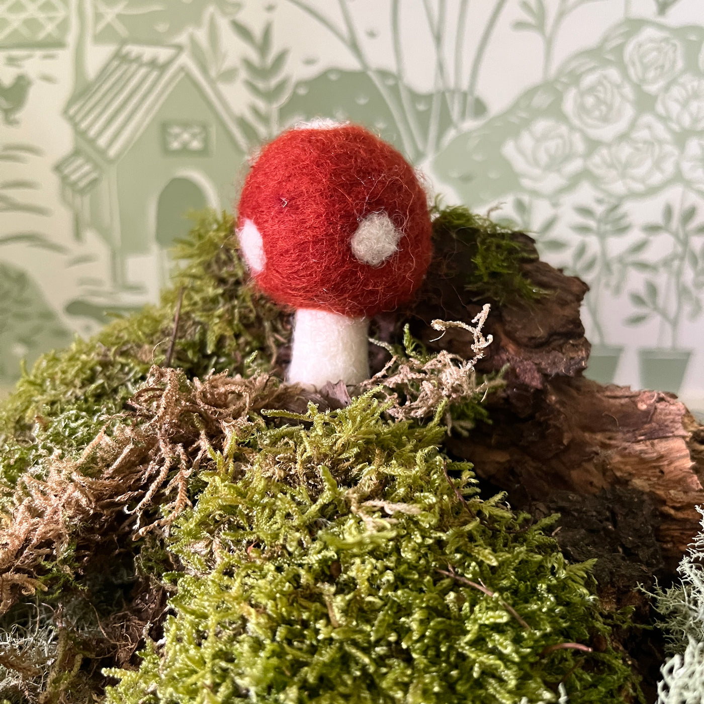 Puriri Lane | Felted Toadstool | Tomato Red