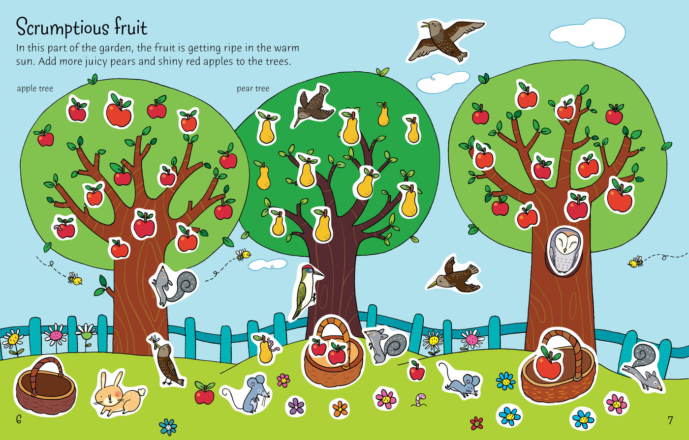 Puriri Lane | Usborne | First Sticker Book | Garden