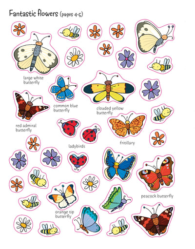 Puriri Lane | Usborne | First Sticker Book | Garden
