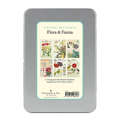 Puriri Lane | Cavallini & Co. | Flora & Fauna | Glitter Postcards