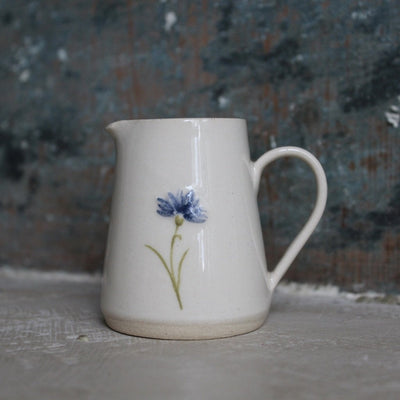 Puriri Lane | Jane Hogben | Tiny Jug | Cream | Cornflower