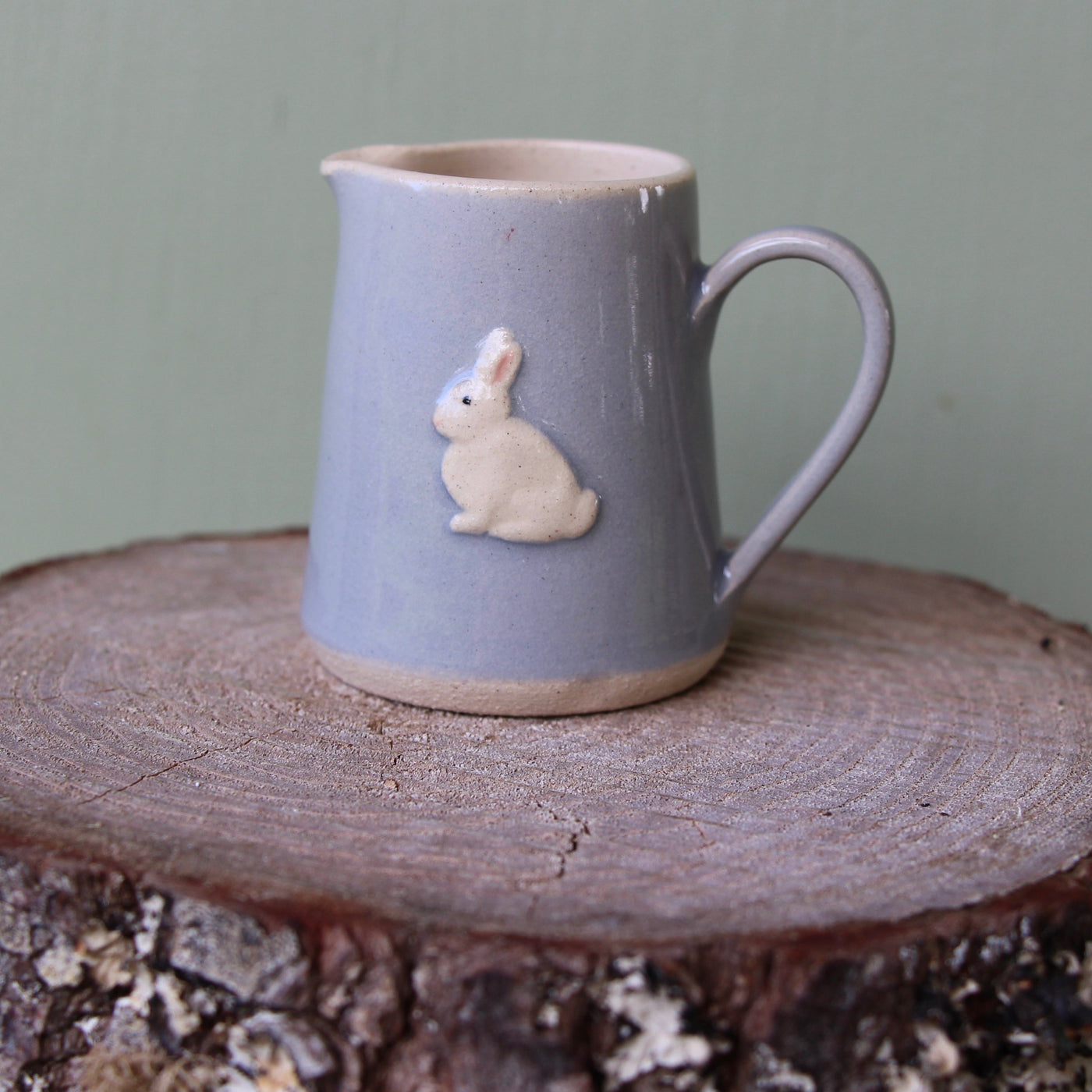 Puriri Lane | Jane Hogben  | Tiny Jug | Blue | Rabbit