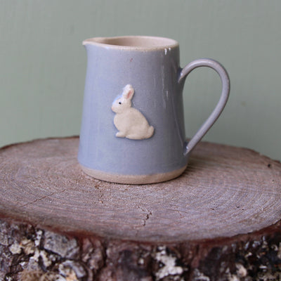 Puriri Lane | Jane Hogben  | Tiny Jug | Blue | Rabbit