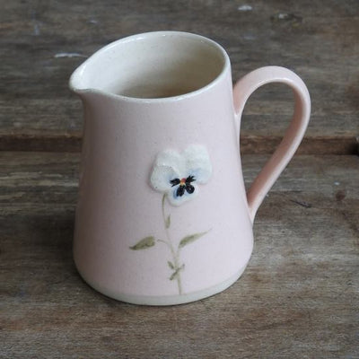 Puriri Lae | Jane Hogben | Small Jug | Pink | Pansy