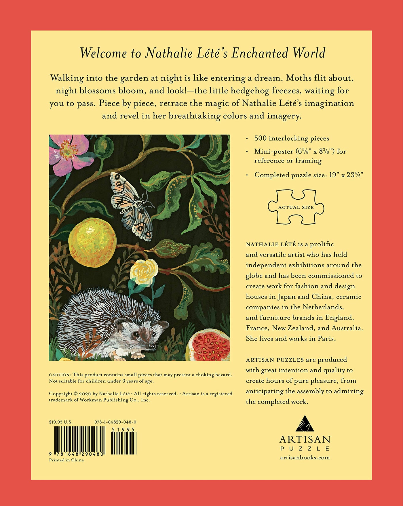 Puriri Lane | Nathalie Lété | In The Dark Garden | 500 piece puzzle