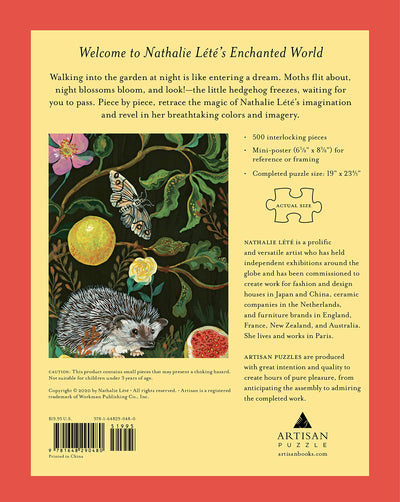 Puriri Lane | Nathalie Lété | In The Dark Garden | 500 piece puzzle