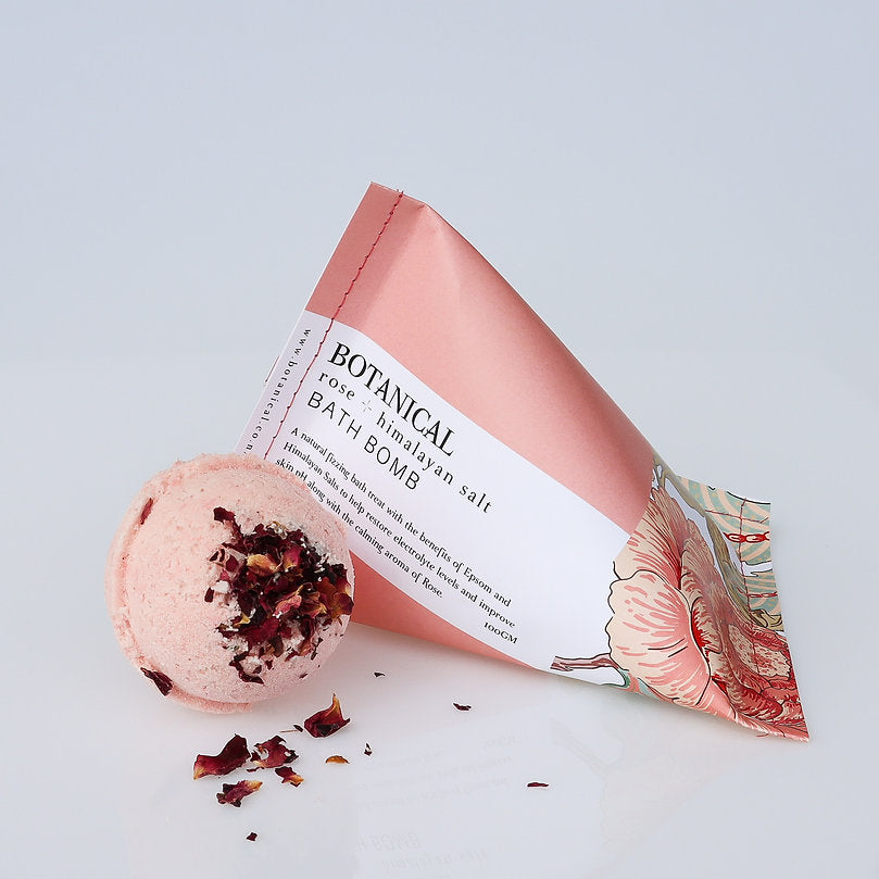 Puriri Lane |  Botanical | Rose & Himalayan Salt | Bath Bomb