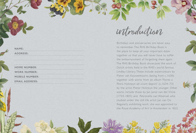 Puriri Lane | RHS | Birthday Book