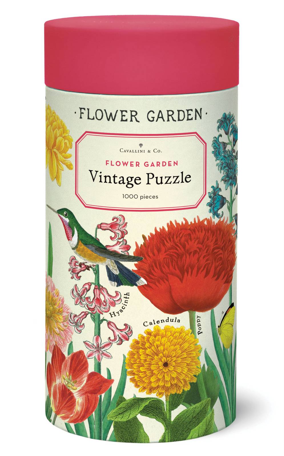Puriri Lane | The Flower Garden | Cavallini & Co. | 1000 Piece Puzzle