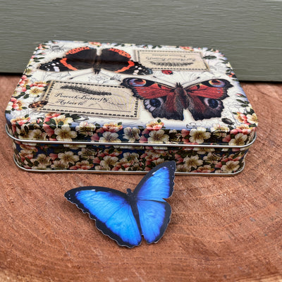 Puriri Lane | Vintage Butterflies Tin | Rectangular | Small