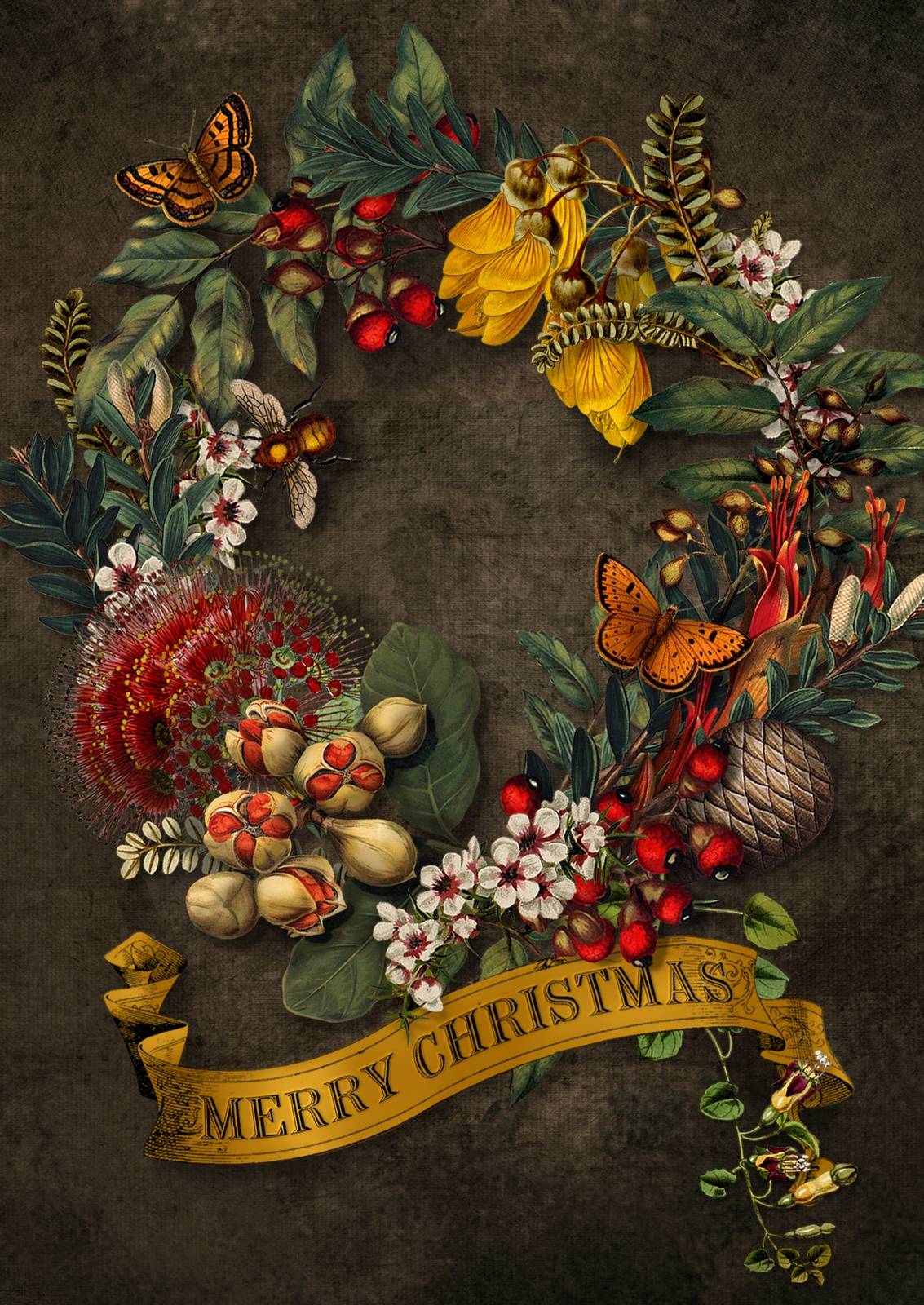 Puriri Lane | Wolfkamp & Stone | Old MAsters | Merry Christmas Card